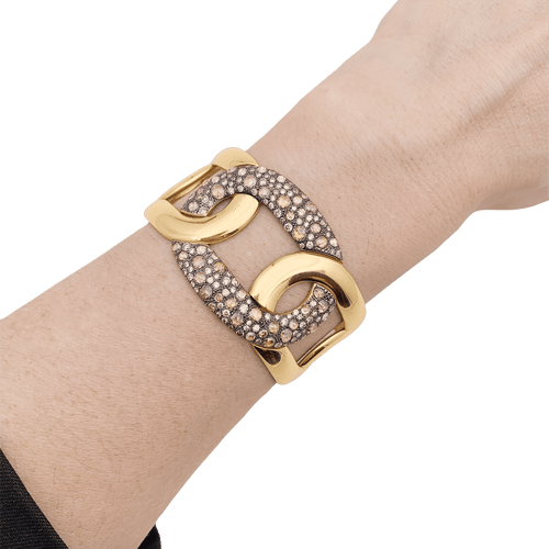 Bracelet Pomellato Tango or et diamant blancs et bruns