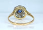 Bague Bague marguerite en or blanc en saphir et diamants 58 Facettes AB476