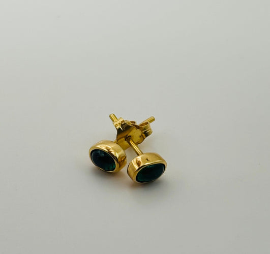 Boucles d'oreilles Boucles d'oreilles en or jaune avec émeraudes 58 Facettes 50059