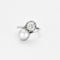 Bague Toi et Moi Diamant Perle