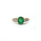 Bague 48 Bague Cartier or jaune 750, diamants et émeraude colombienne 0.83 carats LFG 58 Facettes 1230