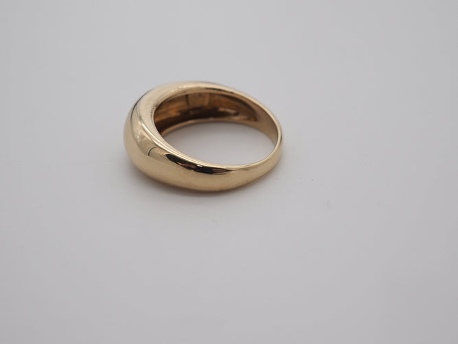 Bague 55.5 Bague jonc en or jaune 58 Facettes