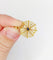 Pendentif vintage or jaune araignée sur sa toile, pierre bleue et perle 58 Facettes A06223