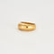 Bague 57 Bague or jaune bombée 58 Facettes LP243