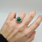 Bague 53.5 Bague or blanc, émeraude et diamants 58 Facettes