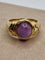 Bague 54.5 BULGARI - Bague Parentesi or jaune améthyste 58 Facettes