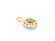 Pendentif Pendentif en or avec une émeraude ovale verte et des diamants naturels 58 Facettes 2369