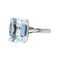 Bague 55 Bague  Or blanc Aigue marine 58 Facettes 4274240RV