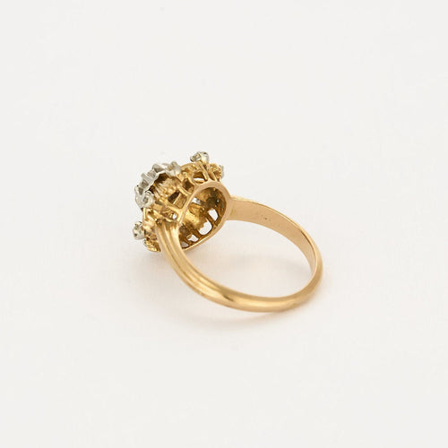Bague 51 Bague en or rose 18K et platine 58 Facettes ALE42612