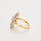Bague 56 Bague "art Déco" en or, platine et diamants 58 Facettes P20L7