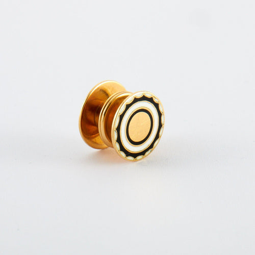 Boutons de manchette Boutons de Manchette Anciens Or Email 58 Facettes