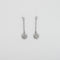 Boucles d'oreilles Pendants d'oreilles diamants or blanc ciselé ajouré 58 Facettes