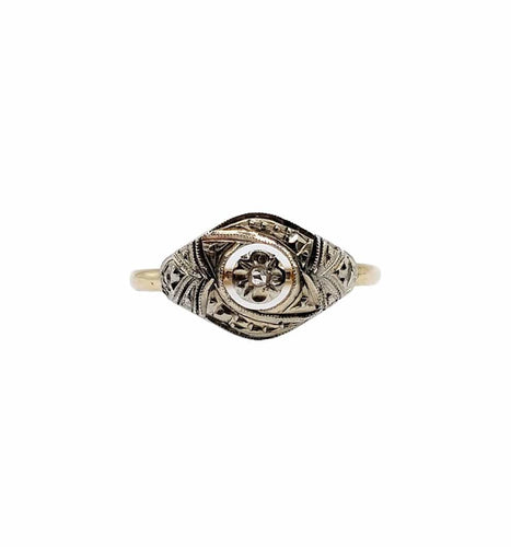 Bague 54 Bague art déco or diamant 58 Facettes A04937