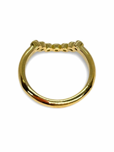 Bague or jaune et diamants 0,35 ct