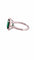 Bague 52 Bague haute joaillerie or blanc émeraude et diamants 58 Facettes
