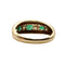 Bague 55 Bague en or jaune, émeraudes et diamants 58 Facettes