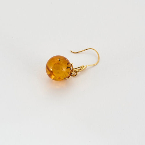 Boucles d'oreilles Boucles d'oreilles dormeuses or jaune et ambre 58 Facettes 240 763