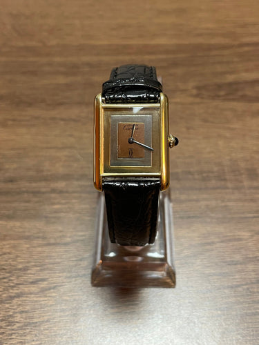 Montre CARTIER - Montre Must tank vermeil GM 58 Facettes