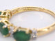 Bague Bague en or avec diamants et émeraude 58 Facettes 2127