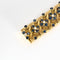 Bracelet Bracelet souple or jaune, saphirs et diamants 58 Facettes 240723