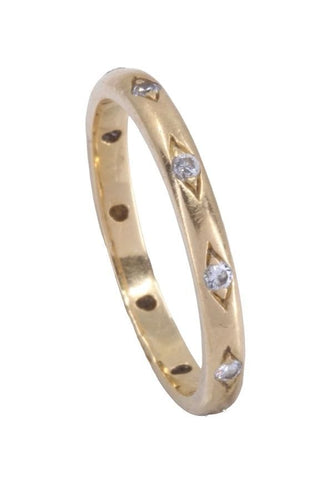 Bague 51 ALLIANCE 10  DIAMANTS 58 Facettes 088111