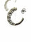 Boucles d'oreilles Boucles d’oreilles créole or blanc 18 carats et diamants navettes 58 Facettes