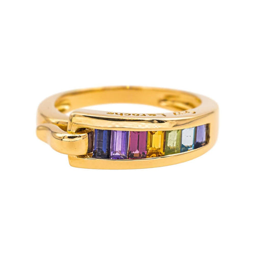 Bague 52 Guy Laroche Bague  Or jaune Améthyste, Citrine, Topaze 58 Facettes 4804965CN