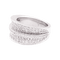 Bague 50 Bague Cartier "Barrette" or blanc, diamants. 58 Facettes 34140