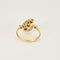 Bague 54,5 Bague en or jaune, or blanc et diamants 58 Facettes LAV1851