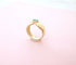 Bague Bague Emeraude en solitaire Or Jaune 18 K 58 Facettes AA 1643