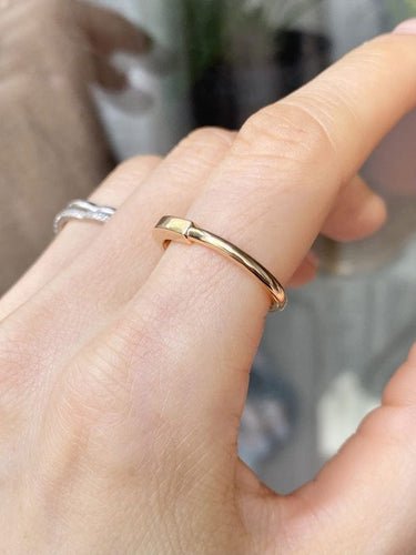 Bague 54 TIFFANY & CO - Bague Lock en or rose 58 Facettes