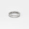 Bague 50 Alliance Américaine Or Blanc et Diamants 2,50 cts 58 Facettes 240 749