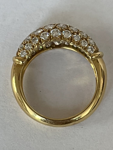 Bague 51.5 Bague Jonc Or Jaune Diamants 58 Facettes LOT 6290