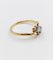 Bague 56 Bague toi et moi antique or 18k diamants et monture tourbillon (circa 1900) 58 Facettes A06310