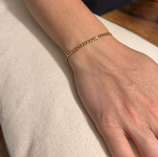 Bracelet Bracelet en or rose et perles 58 Facettes