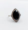 Bague 50 Bague pompadour art déco en platine, saphir 4,30 carats et diamants tailles anciennes 58 Facettes A06672