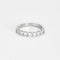 Bague 52 Demi-alliance platine et diamants 58 Facettes GU148