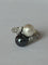 Bague 47 Bague Toi & Moi Or Gris Perles Diamants 58 Facettes LOT 6200