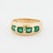 Bague 60 BAGUE OR JAUNE ÉMERAUDES 58 Facettes Ref 9061/18