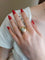 Bague 53 BAGUE MODERNE PAVAGE DIAMANTS 58 Facettes 085651