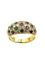 Bague 57 Bague Jonc Vintage Tutti Frutti or, diamants, rubis, saphirs et émeraudes 58 Facettes