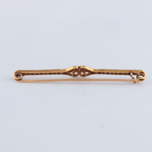 Broche Broche double coeur or jaune et diamants 58 Facettes P3L5