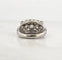 Bague Bague ancienne or blanc jarretière diamants 58 Facettes