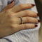 Bague 50 Alliance en or jaune diamants 58 Facettes