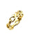 Bague 57 HERMES. Bague vintage or jaune 18K 58 Facettes