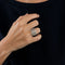 Bague Bague or blanc diamants 58 Facettes LP32