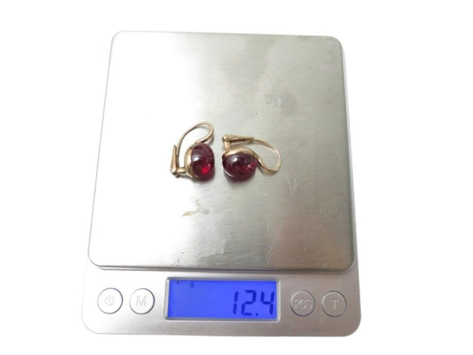 Boucles d'oreilles boucles d'oreilles POMELLATO dormeuses rouge passion rubis et or rose 58 Facettes 269158