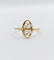 Bague 56 Bague marquise style Art nouveau filigranée vintage en or 18k 58 Facettes A06641