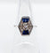 Bague 54 Bague marquise art deco or blanc 18k et platine ornée de diamants taille roses et de saphir calibrés dans une monture géométrique 58 Facettes A04970