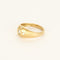 Bague en or jaune et diamants